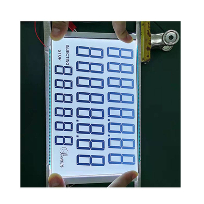 주문을 받아서 만들어진 20 손가락 주문 LCD 패널 단색 연료 분배기 Lcd 7segment 전시