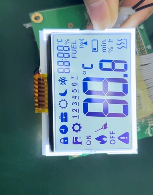 FSTN 모노크롬 LCD 모듈 제어기 산업용 디스플레이용 양성 블루 2.4 V