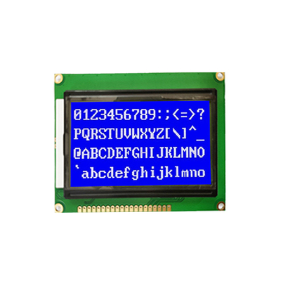 64*32 배후 조명으로 그래픽 LCD 모듈 ST7920 커스터마이징 가능한 산업용 디스플레이 넓은 온도