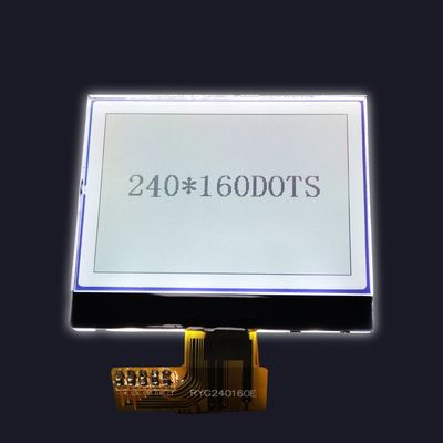 240X160 도트 UC1611s 모노 FSTN 반투과형 포지티브 그래픽 LCD 51mA(흰색 백라이트 포함)