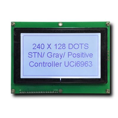 회색 긍정적인 그래픽 LCD 디스플레이 240X128 FSTN 3.3V RGB LCD 화면