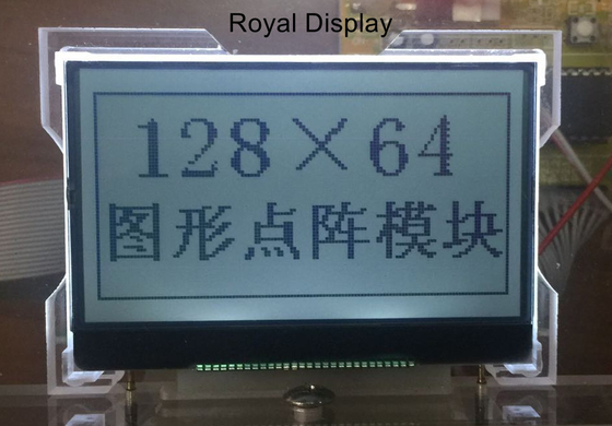 STN/FSTN 블루 128x64 점 COG 그래픽 LCD 모듈 3.3V 전압