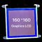 160*160 60mA 그래픽 LCD UC1698u Cog FSTN 도트 매트릭스 LCD 디스플레이 블루 ROHS ISO