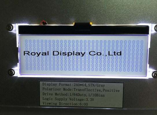 주문 제작 설계 Cog 240X64는 LCD 백라이드로 사실적 LCD 디스플레이에 점을 찍습니다