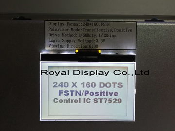 ST7586S 백색 LED 백라이트와 3.3V 전원 공급기 그래픽 LCD 모듈