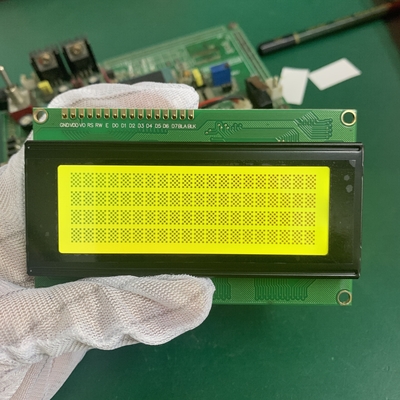 STN 노란색 모노크롬 20X4 문자 16 핀 LCD 모듈 LED 백라이트