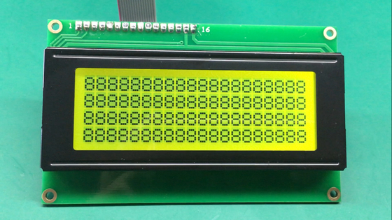 RY-C204LYILYW STN SPLC780D1-021A IC와 함께 노란색 - 녹색 문자 LCD 모듈