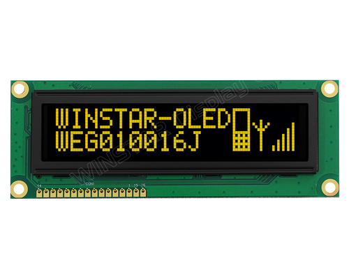 OLED LCD 모듈 3.84'' 100*16 그래픽 슈퍼 와이드 온도 5.0v 윈스타 교체