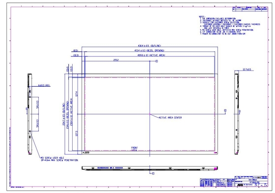 18.5'' TFT LCD 모듈 1366*768 RGB LVDS 인터페이스 AUO 원본 디스플레이 작은 MOQ