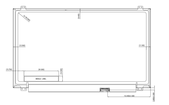 15.6' TFT LCD 모듈 Innolux 1366*768 RGB HD N156bge-Eb2 6h 오리지널 디스플레이