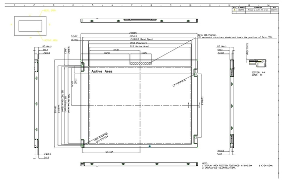 10.4'' TFT LCD INNOLUX G104AGE-L02 800*600 RGB 광 광 광 온도 표시