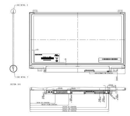 11.6' TFT LCD 모듈 1366*768 RGB N116BGE-L41 CMO CHIMEI 모니터 디스플레이