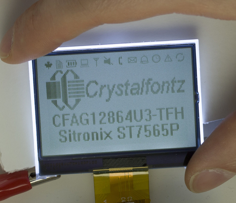 2.4' 128*64 그래픽 LCD 모듈 저전력 CFAG12864U3-TFH ST7565P 백라이트 산업 디스플레이
