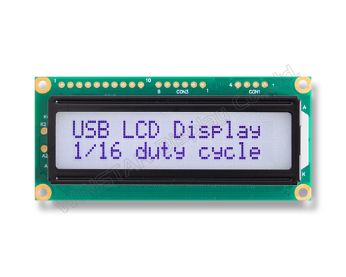 16*2 문자 USB 인터페이스 FSTN STN LCD 모듈 윈스타 산업용을 대체
