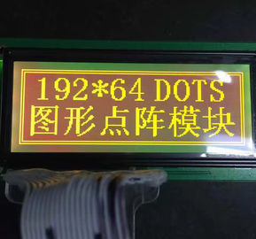 STN 종류 192x64 해상도 그래픽 LCD 모듈 노랑 + 청색 19264 도트
