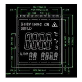 TN STN 세그먼트 LCD RYD2119TM-01