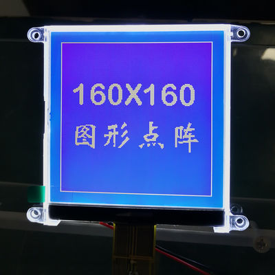 FSTN COG 3.3v 전원 공급기 160X160dots는 검출기를 위한 모노럴 LCD 디스플레이를 맞추어줍니다
