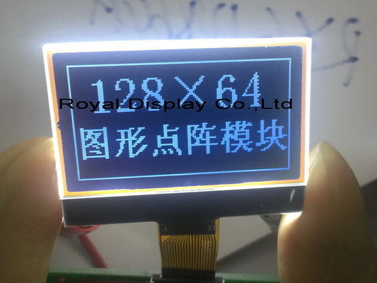 128X64 직렬 그래픽 LCD 모듈 St75665r 컨트롤러 FPC 납땜 디스플레이 모듈 산업용 제어 애플리케이션