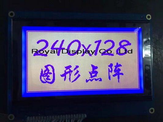 백색 Blacklight를 가진 FSTN 75mA 역광선 240x128 점 COB LCD 디스플레이 모듈 FFC