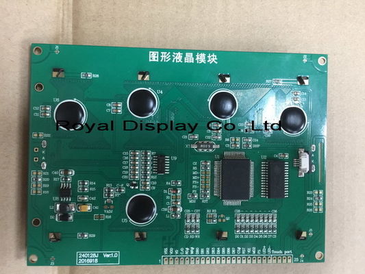 백색 Blacklight를 가진 FSTN 75mA 역광선 240x128 점 COB LCD 디스플레이 모듈 FFC