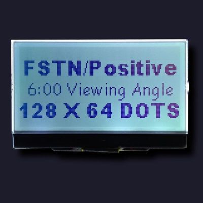 FSTN 128X64 포지티브 St7565r 컨트롤러 Cog 맞춤형 LCD 모듈 3V 병렬 화이트 컬러