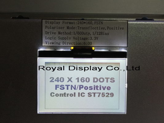240X160 도트 STN UC1611S 화이트 컬러 흑백 그래픽 터치 스크린 모듈 LCD 코그 모듈