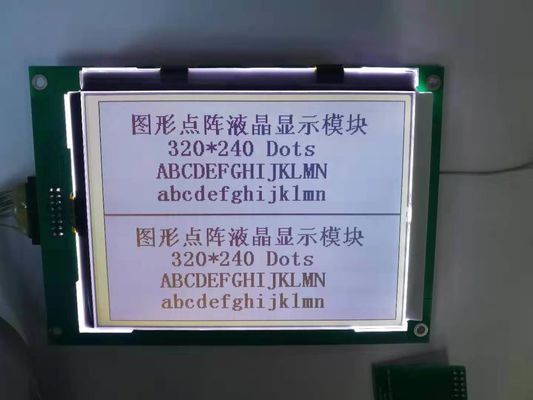 Rtp 320x240 점 LCD 흑백 패널 FSTN 포지티브 그래픽 LCD 모듈(화이트 블랙라이트 포함)