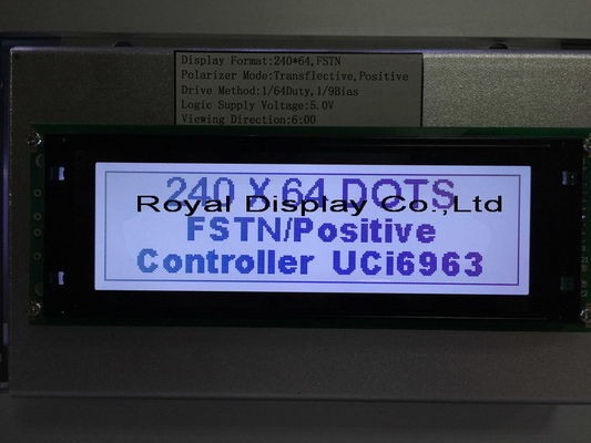 ODM OEM Stn FSTN 유형 240X64 Cog Stn 흑백 24064 LCD 그래픽 모듈 디스플레이