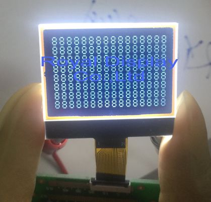 FSTN 표준 LCD 모듈 COG 128X64 Cog 그래픽 포지티브 모노 LCD 디스플레이(화이트 블랙라이트 포함)