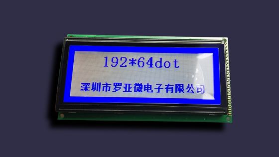 공장 주문을 받아서 만들어진 크기 단색 Dfstn 19264 점 백색 화소 검정 배경 옥수수 속 장부 LCD 디스플레이