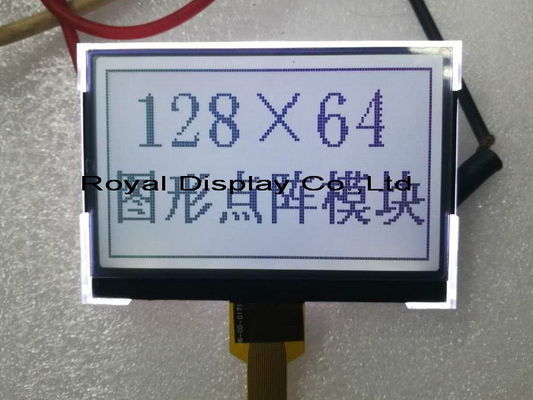 뜨거운 판매 블루 직렬 Spi 소형 128X64 그래픽 Cog/COB Blacklight LCD 디스플레이 모듈