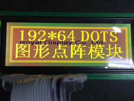 주문을 받아서 만들어진 STN/FSTN 192*64 점 크기 COG 도표 LCD 단위 단청 LCD 백색 역광선