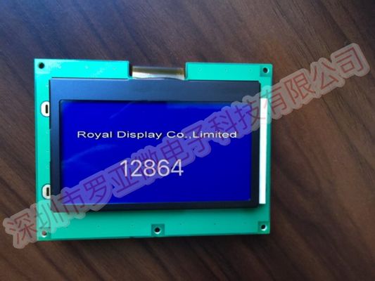 문자 Dfstn 파란색 COG/COB 백라이트 12864 LCD 디스플레이 모듈 5V