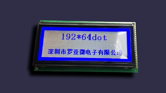 Stn 그래픽 192x64 도트 모노 LCD 모듈 FSTN FFC 병렬 인터페이스