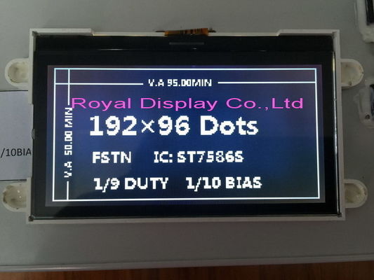 192X64 UC1698 포지티브 반투과 LCD 디스플레이 FPC FSTN 병렬