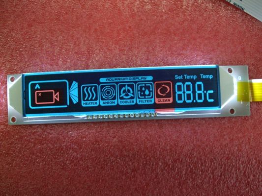 TN 반사 7 세그먼트 포지티브 LCD 패널 FSTN 흑백