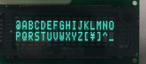 16X2 캐릭터 VFD 디스플레이 모듈 M162SD08fj M162SD08fa M162SD07fj Cu16025