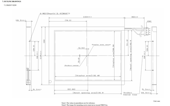 6.5'' TFT LCD 모듈 VGA 산업 640*RGB*480 NEC 원본 디스플레이 작은 MOQ