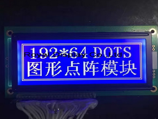 192*64 그래픽 LCD 모듈 STN 광 뷰 AT0107 백 라이트 산업 놀이
