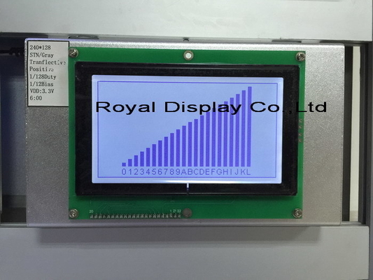 240*128 PCB T6963C 광 온도 산업 디스플레이와 함께 그래픽 FSTN LCD 모듈