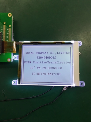 320*240 FSTN 그래픽 LCD 모듈 RA8835 6H 광 온도 산업 디스플레이