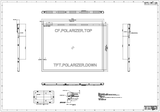 21.3'' TFT 1600*1200 RGB 고 콘트라스트 Innolux 풀 뷰 LCD 모듈