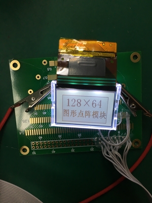 STN 양성 128*64 그래픽 ST7920 6H 넓은 온도 LCD 모듈 LM3033DW