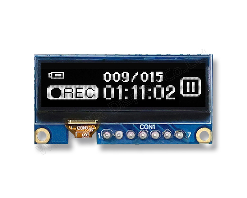 1.3' 128*40 그래픽 모노 Sh1106 SPI I2c 넓은 온도 OLED