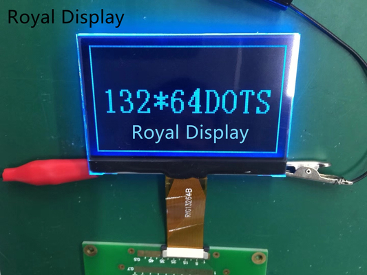 DFSTN 사실적 LCD 모니터 132X64 도트 30은 FPC 연결기로 고정합니다