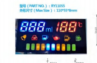 에어컨을 위한 100000hrs 부분 LED 디스플레이 모듈 CC 극성